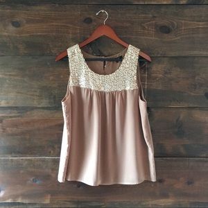 Sleeveless sequin top